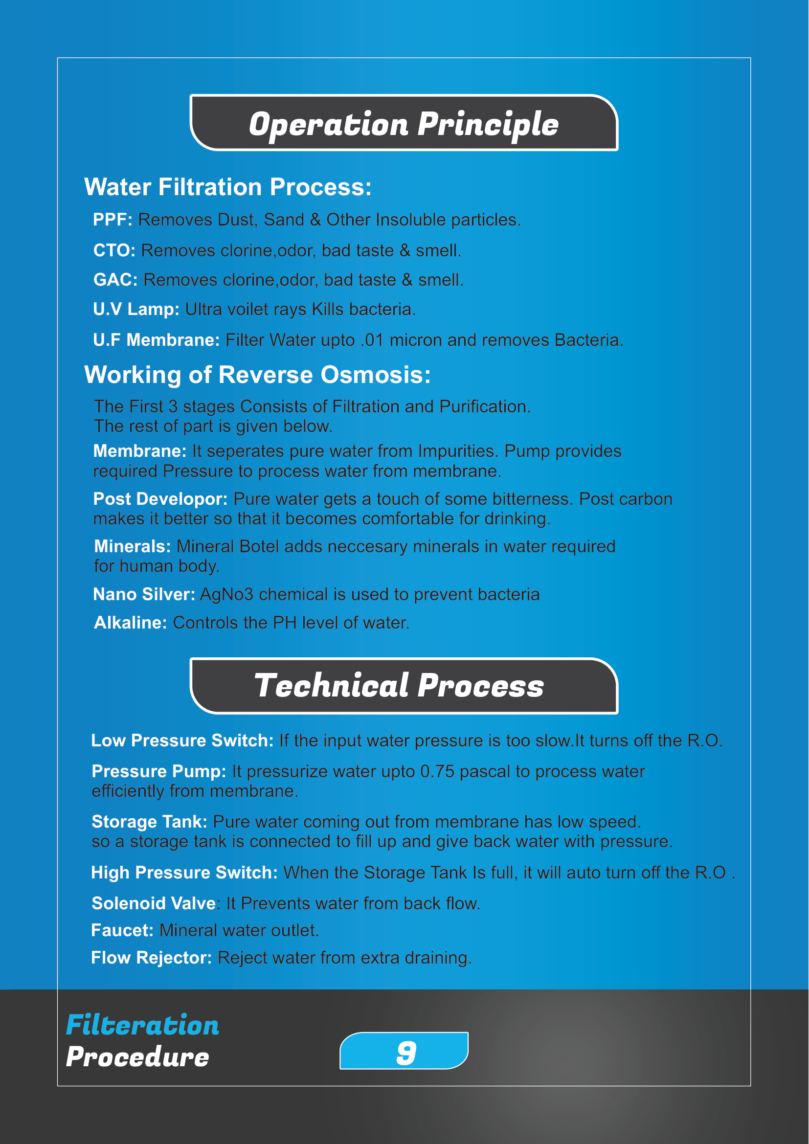 Water Clinic Operating Principle Diagram